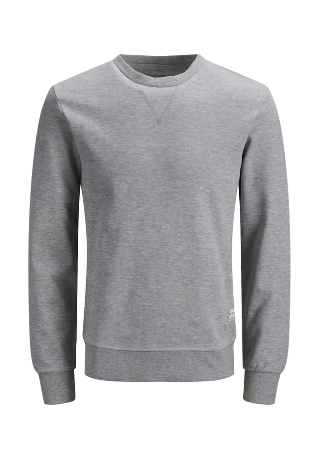

Пуловер базовый свитшот Jack & Jones, серый