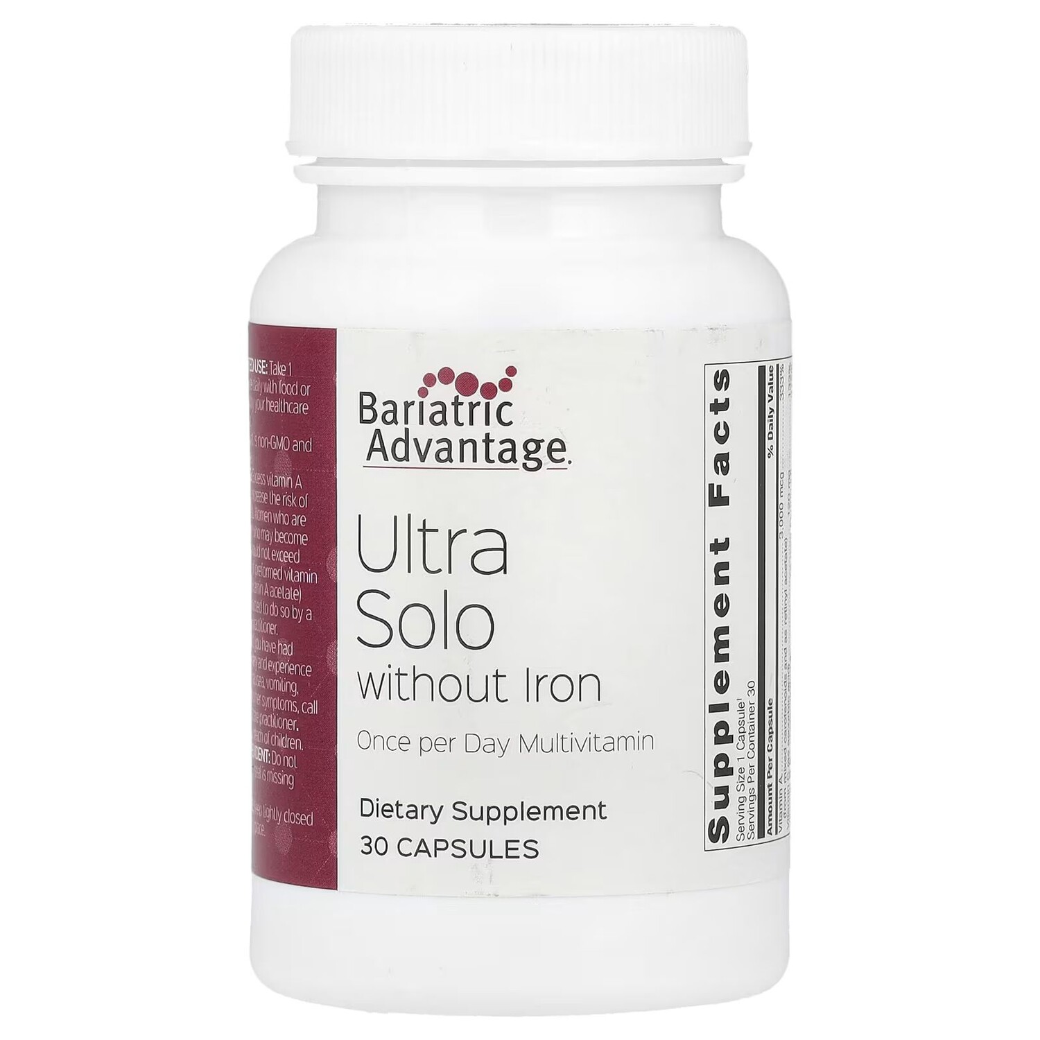 

Ultra Solo без железа, 30 капсул Bariatric Advantage