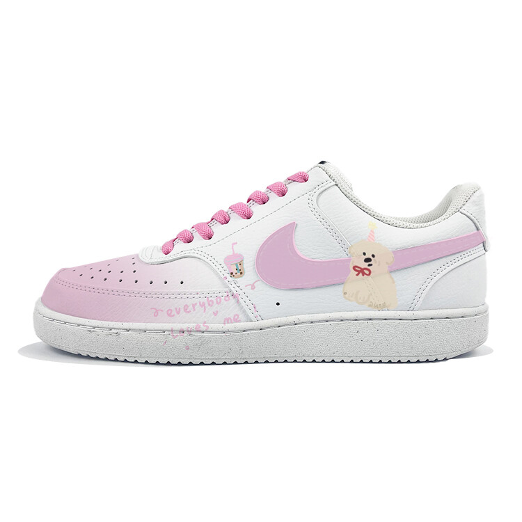 

Кроссовки Nike Court Vision Skateboarding Shoes Men Low-top White, белый