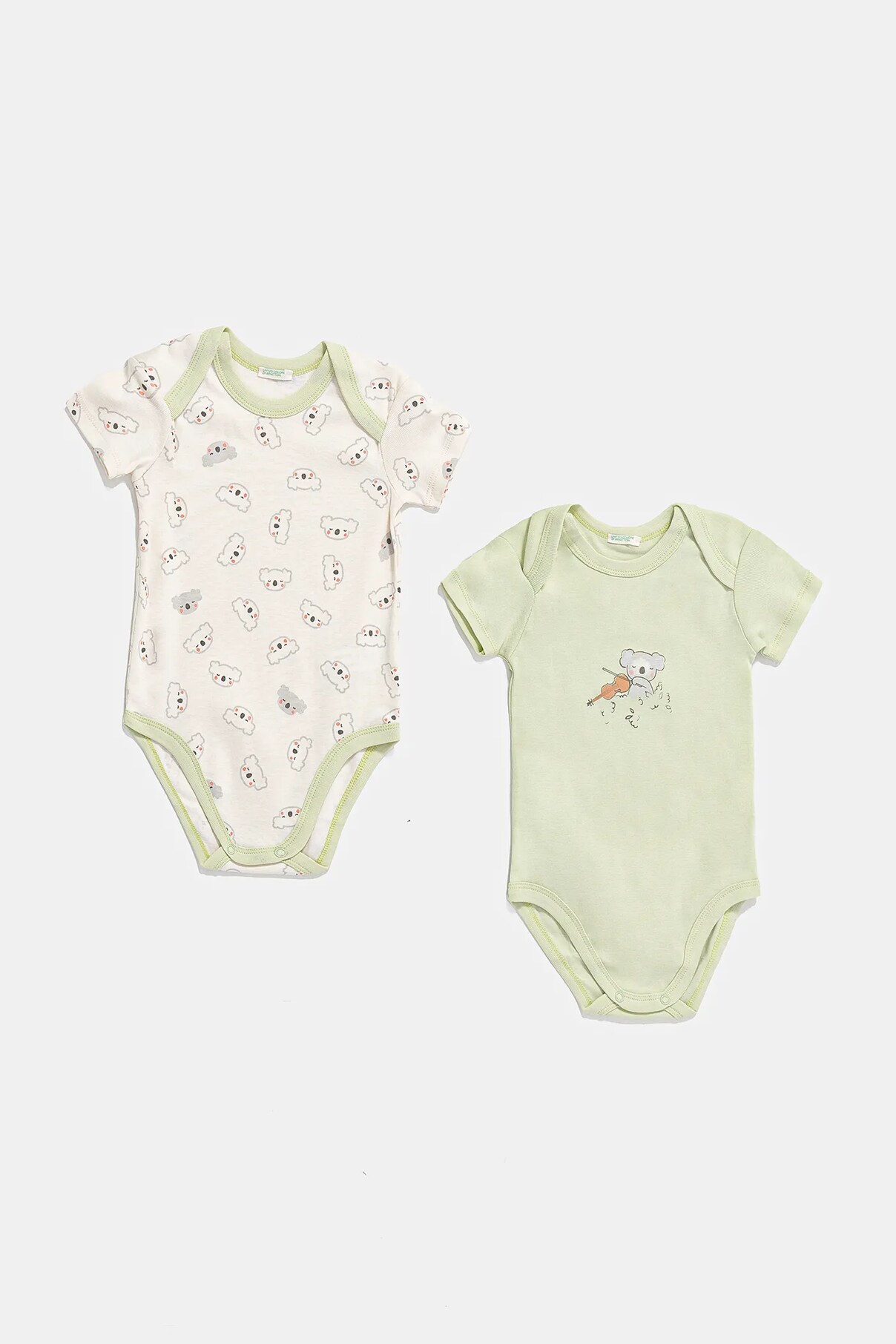 

Baby Cotton Bodysuit, 2 шт. в упаковке United Colors Of Benetton, зеленый