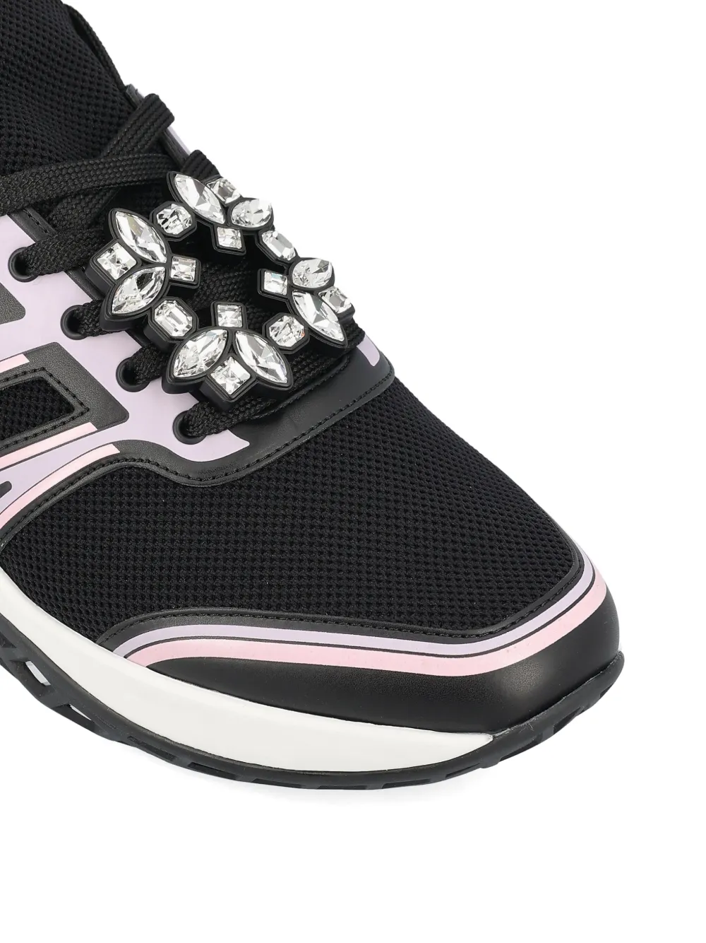 Кроссовки Viv Run с украшением кристаллами Roger Vivier, черный — фото 3