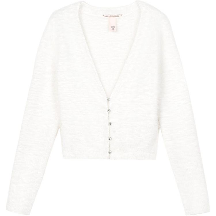 THE MIX Knitwear Женская кокосово-белая футболка Victoria's Secret — фото 2