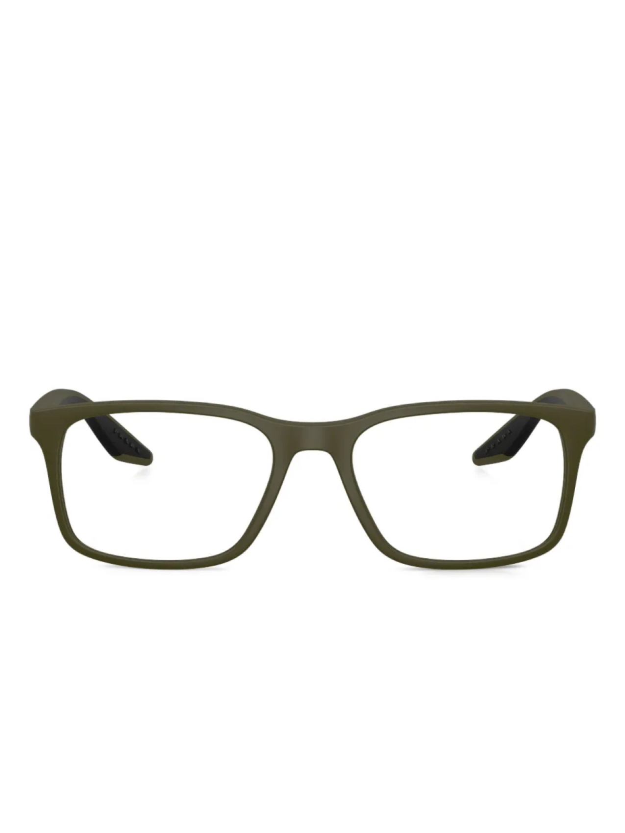 

Prada Linea Rossa rectangle-frame очки, зеленый