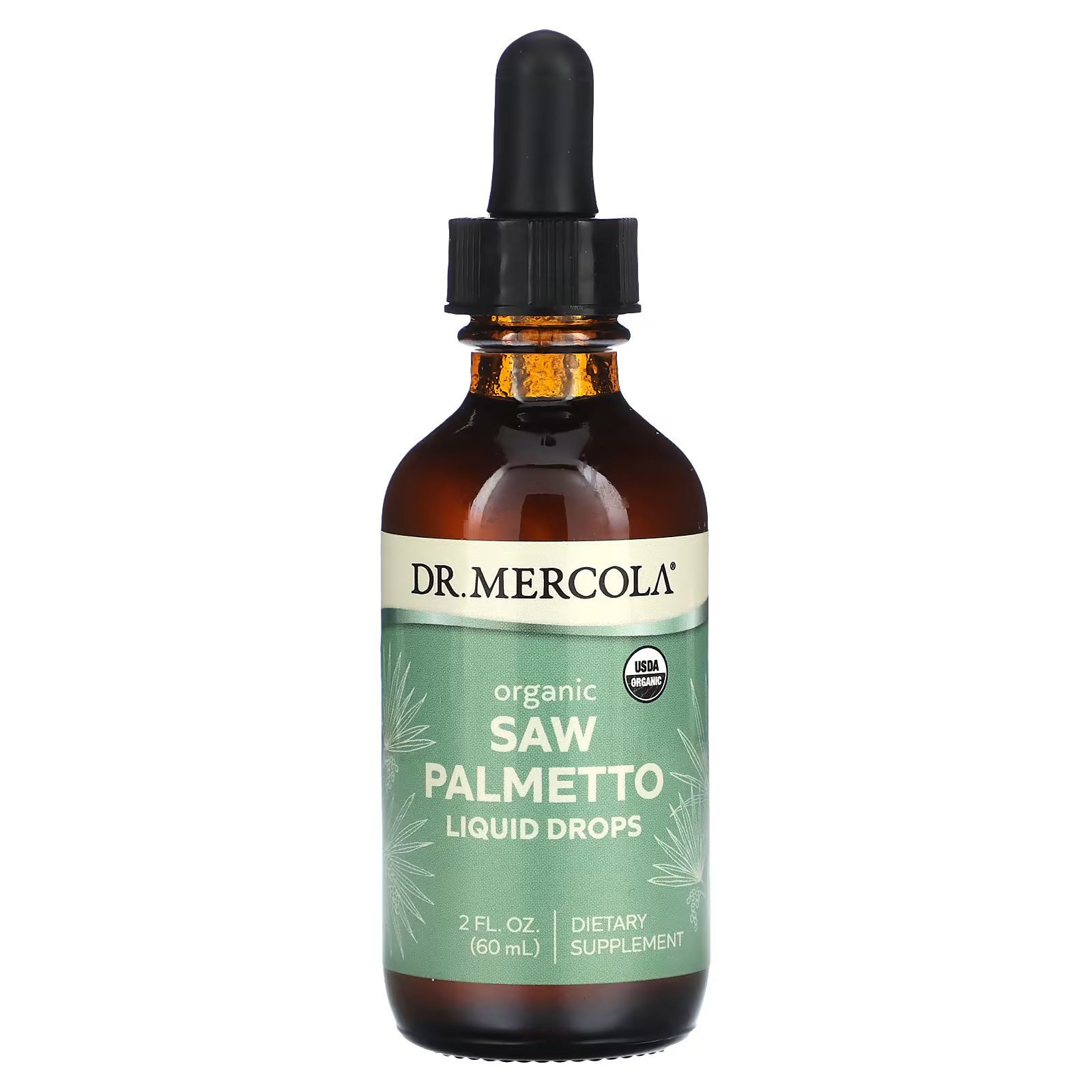 

Органические жидкие капли Saw Palmetto, 2 жидких унции (60 мл) Dr. Mercola