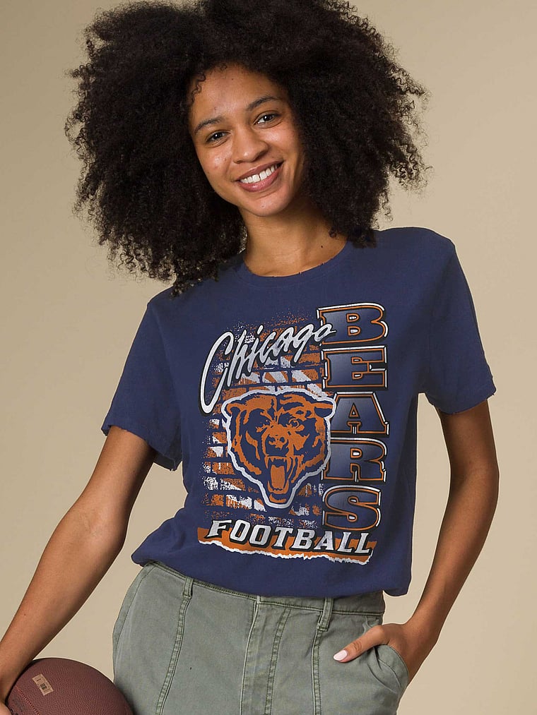 

Винтажная футболка MVP Chicago Bears Junk Food Clothing, синий