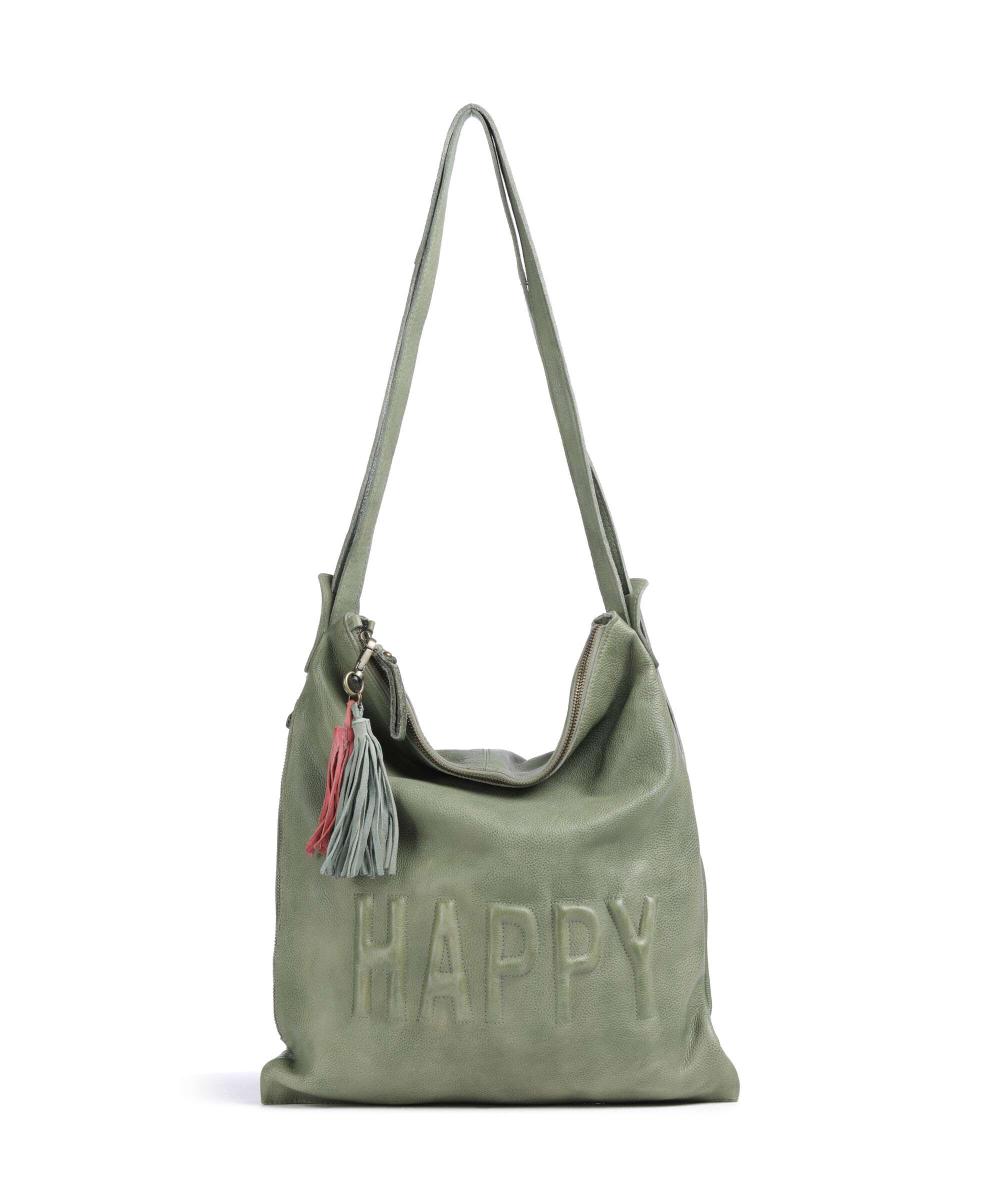 

Рюкзак Paoliweg 3 из зернистой коровьей кожи Taschendieb Wien, зеленый