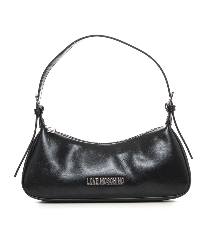 

Мягкая тканевая сумка через плечо Love Moschino, черный