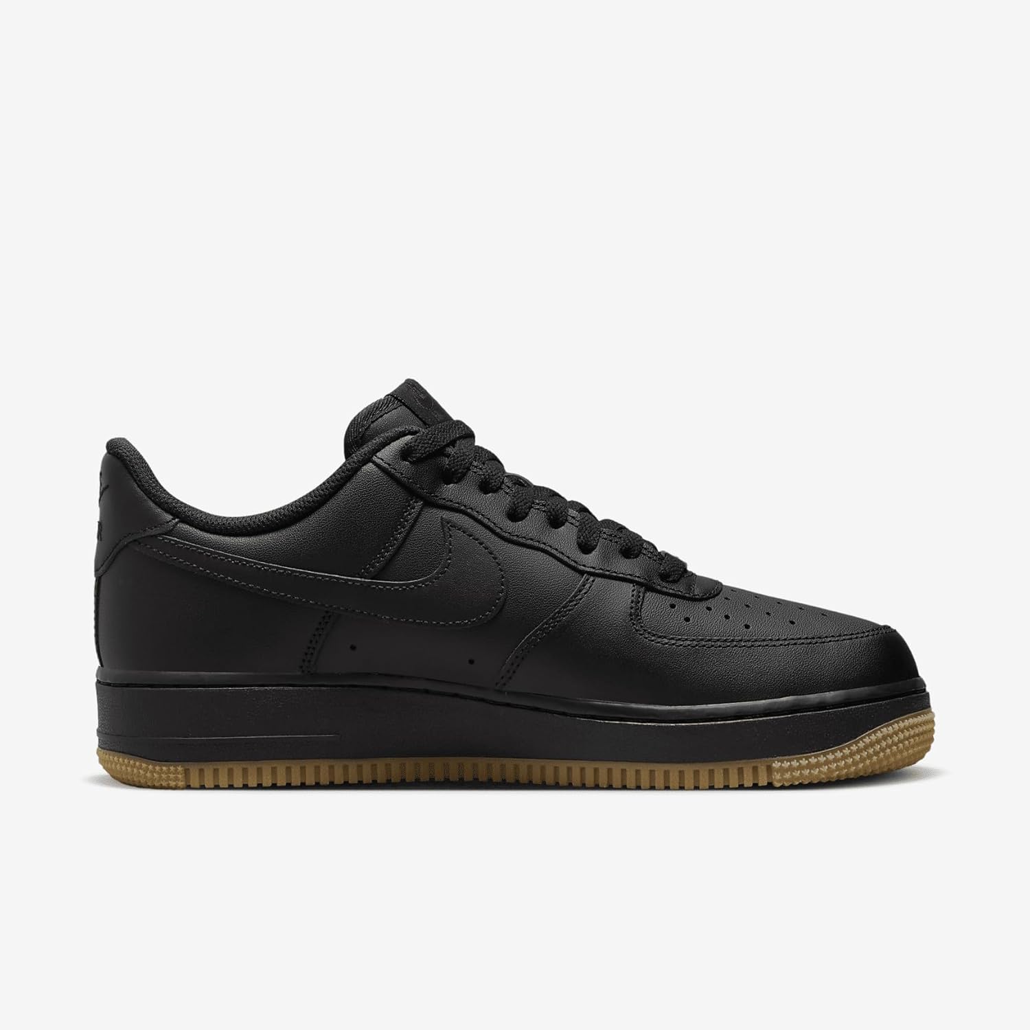 Мужские кроссовки Nike Air Force 1, черный/коричневый/светло-коричневый — фото 3