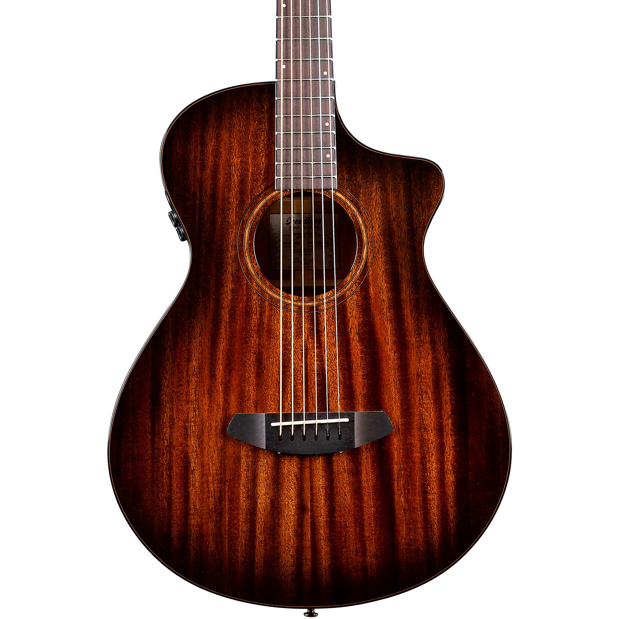 

Breedlove Organic Wildwood Pro CE Всеафриканская акустическая электрогитара Concertina из красного дерева, замша