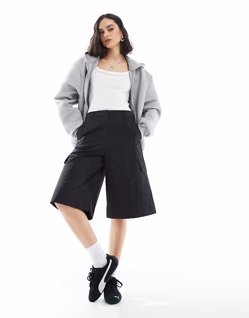 

Длинные шорты ASOS DESIGN черного цвета