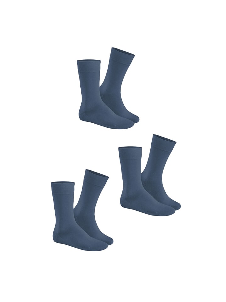 

Hudson Набор из 3 пар носков Simply³ темно-синего цвета