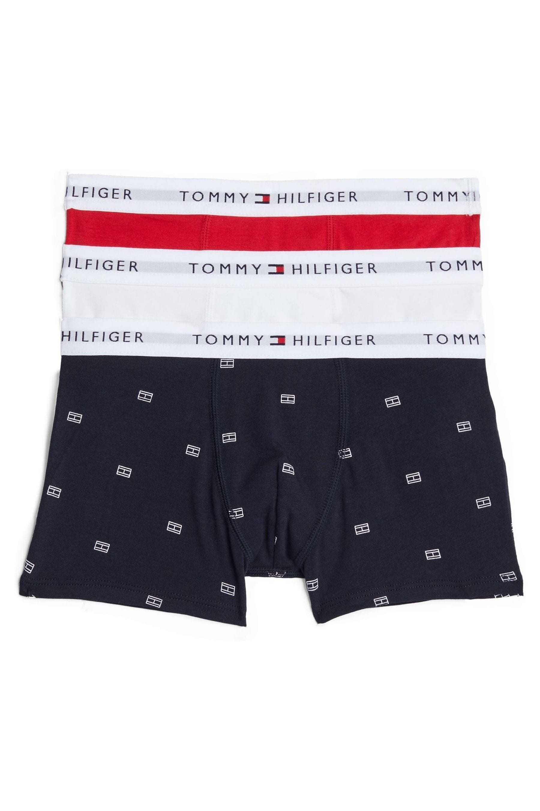 

Боксеры, 3 шт в упаковке Tommy Hilfiger, белый/красный/темно-синий