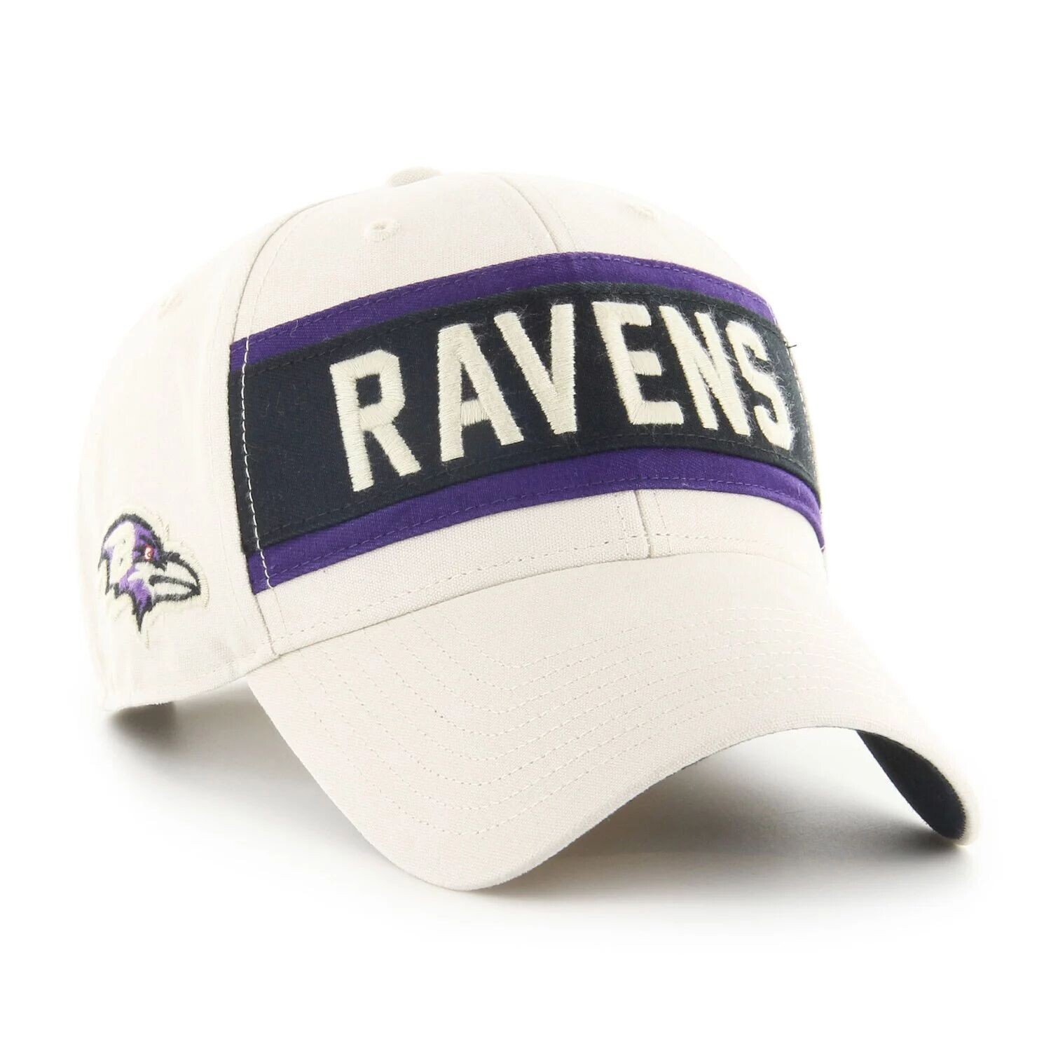 

Мужская кремовая регулируемая кепка Baltimore Ravens Crossroad MVP '47