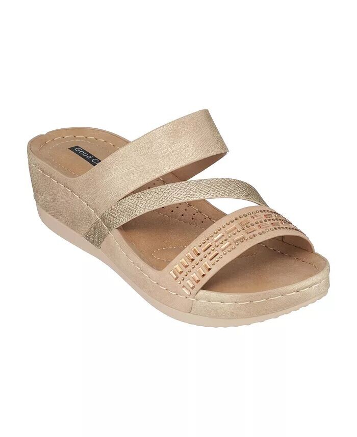 Женские босоножки Tera на танкетке GC Shoes, желтый