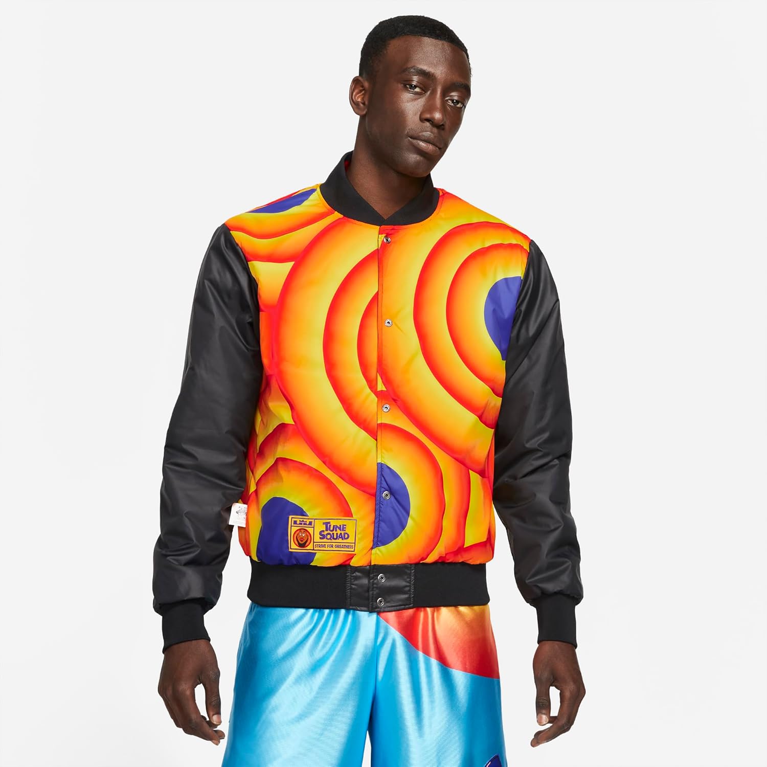 Мужская университетская куртка Nike x Space Jam LeBron Tune Squad, Black — фото 4