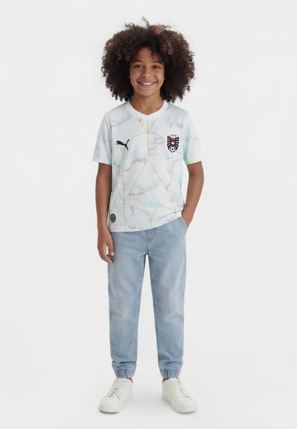 Выездная футболка сборной австрии (öfb) Puma, White/Mint Melt