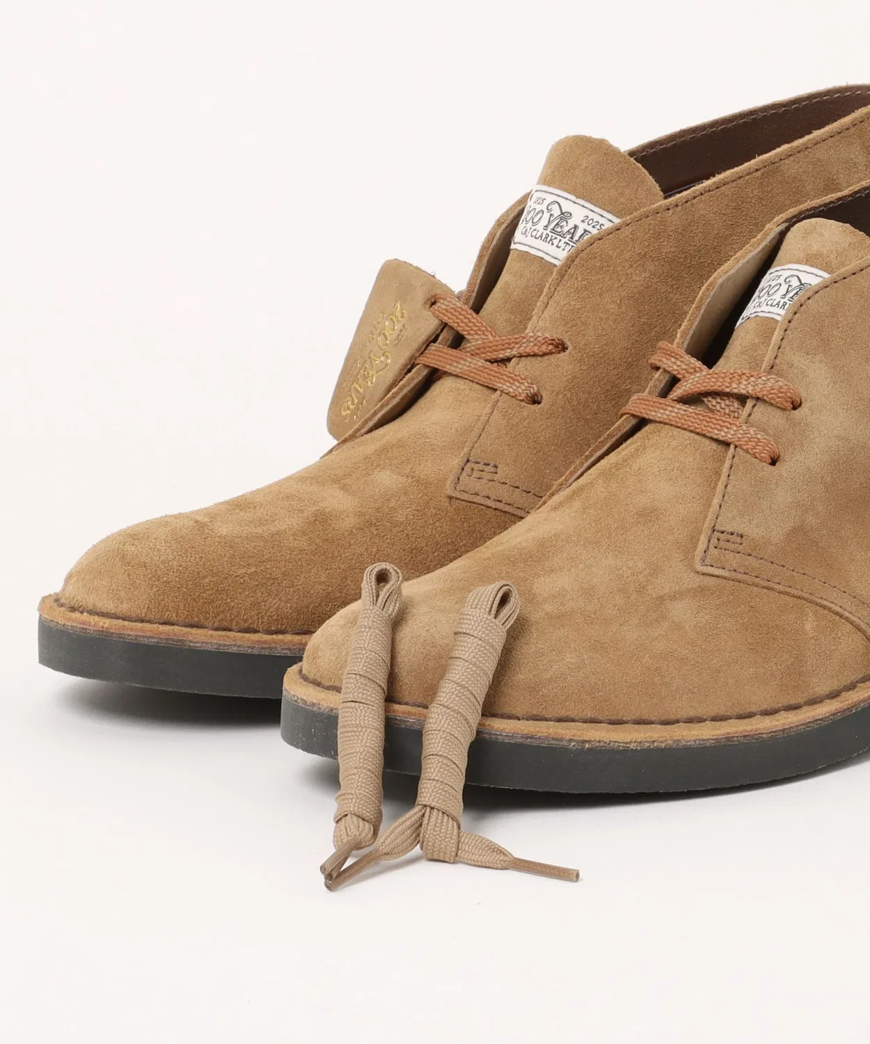 Ботинки Desert Boot Evo, 200-летие Clarks, натуральная кожа, светло-коричневые — фото 4