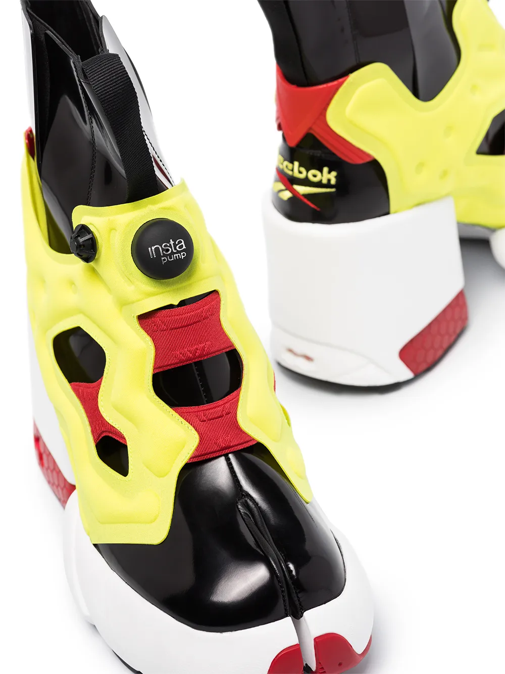 Ботильоны Tabi Instapump Fury Hi из коллаборации с Reebok MAISON MARGIELA, черный — фото 2