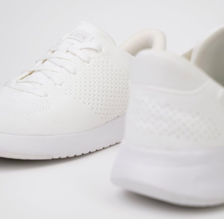 Кроссовки Kizik Slip On: Lima- удобные для повседневной носки, с Hands-Free, дышащий верх из трикотажа, мужские и женские прогулочные обувь с поддержкой свода стопы, слоновая кость — фото 4