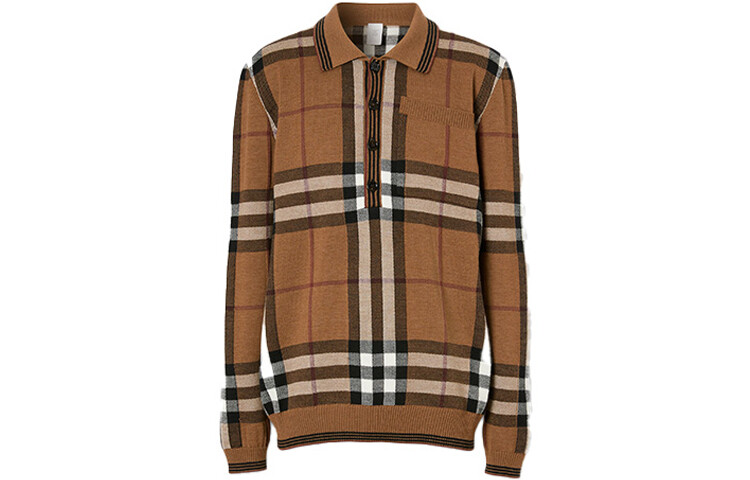 

Мужская рубашка поло Burberry, цвет Brown
