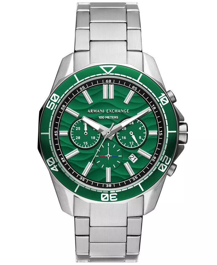 

Мужские часы Spencer Chronograph из нержавеющей стали серебристого цвета, 44 мм A|X Armani Exchange, серебро