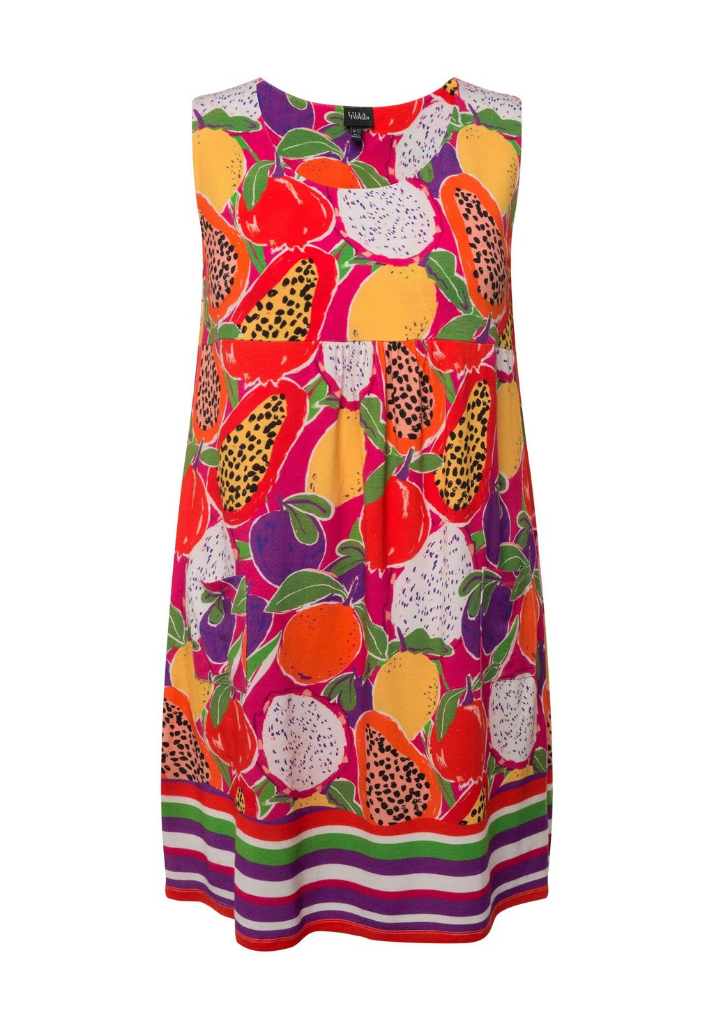 

Платье из джерси FRUIT PRINT SLEEVELESS SWING Ulla Popken, розовый