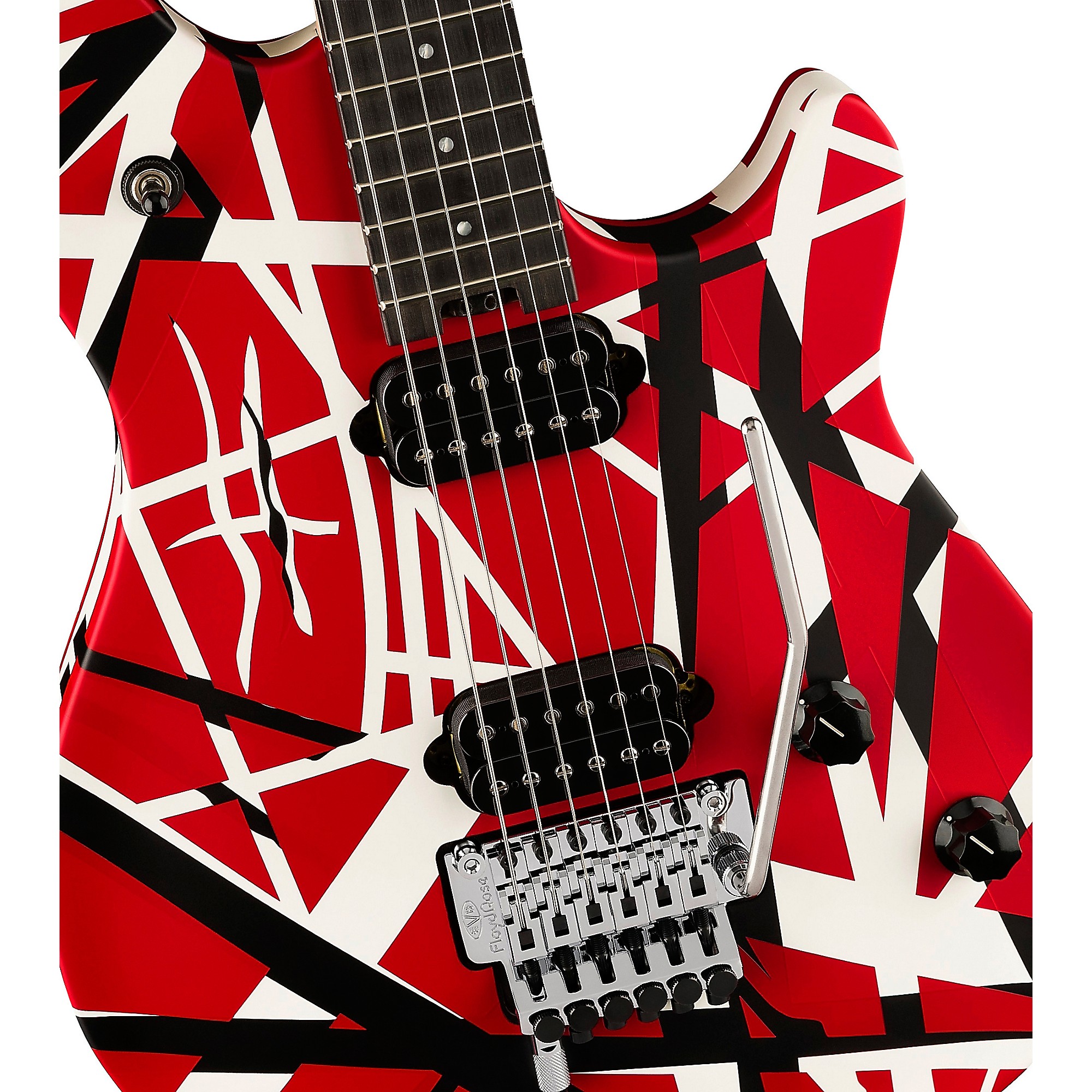 

Электрогитара EVH Wolfgang Special Satin Striped Satin Red, Black и White