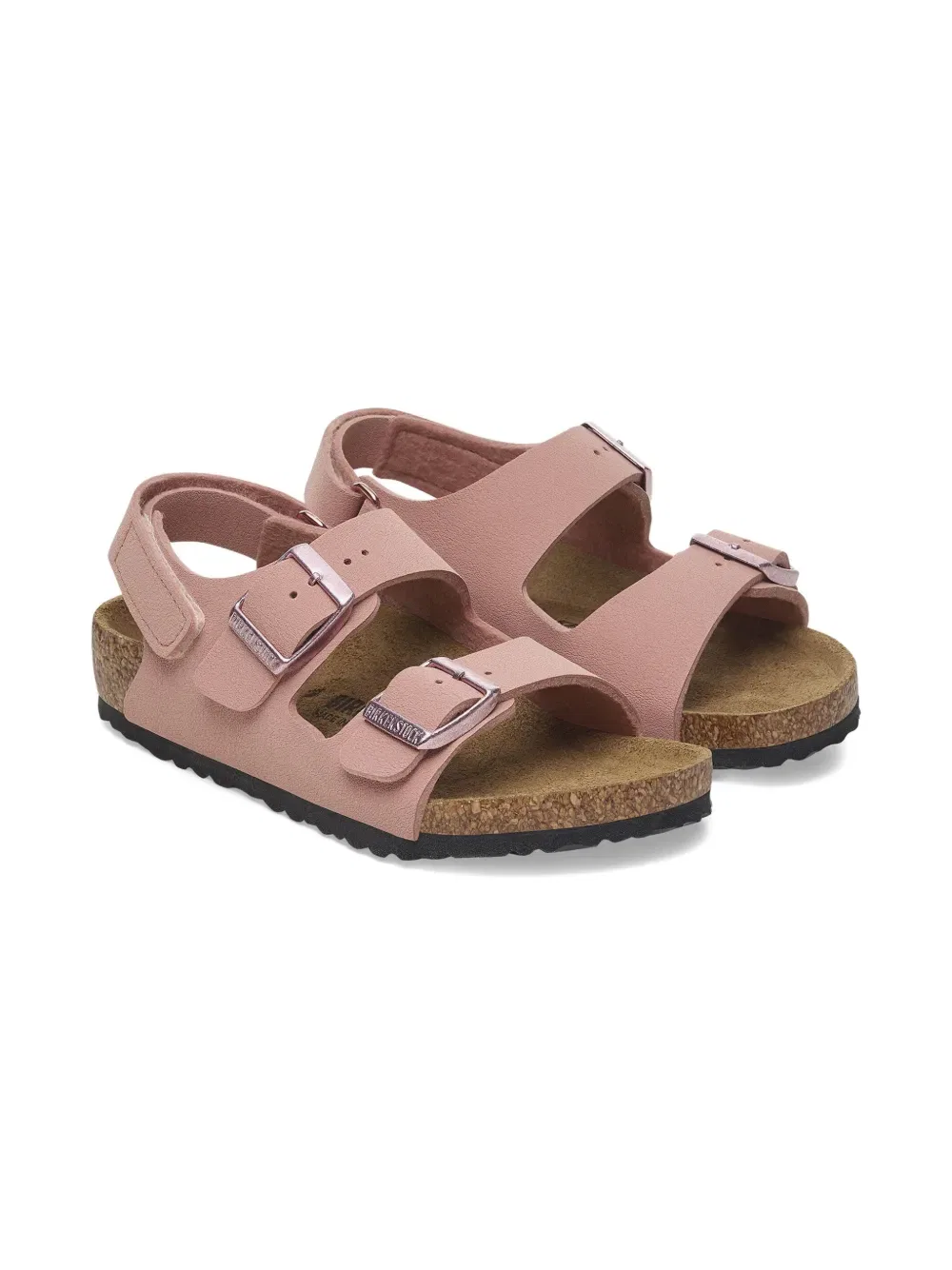 Сандалии Milano с двойной пряжкой Birkenstock Kids, розовый