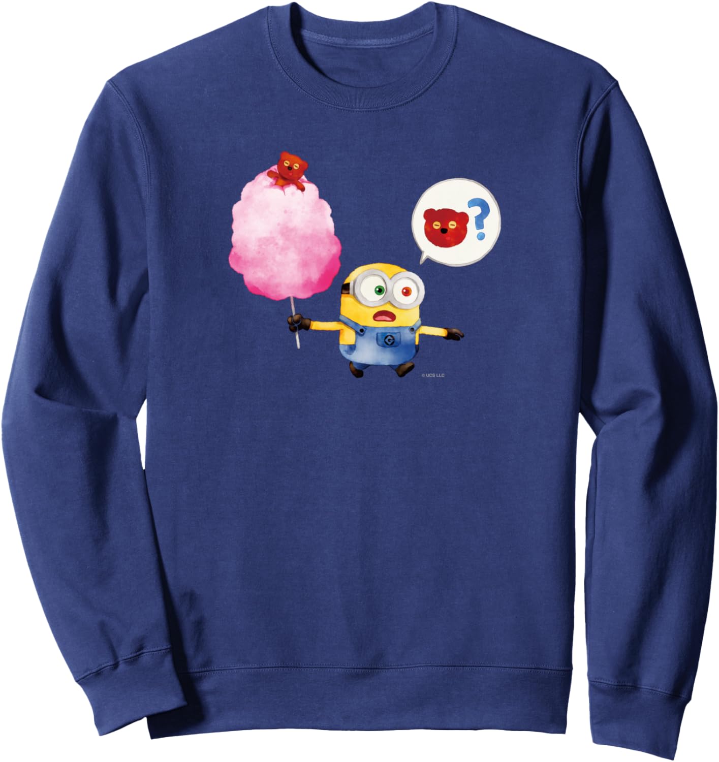 

Толстовка с акварельным рисунком миньона Minions, темно-синий