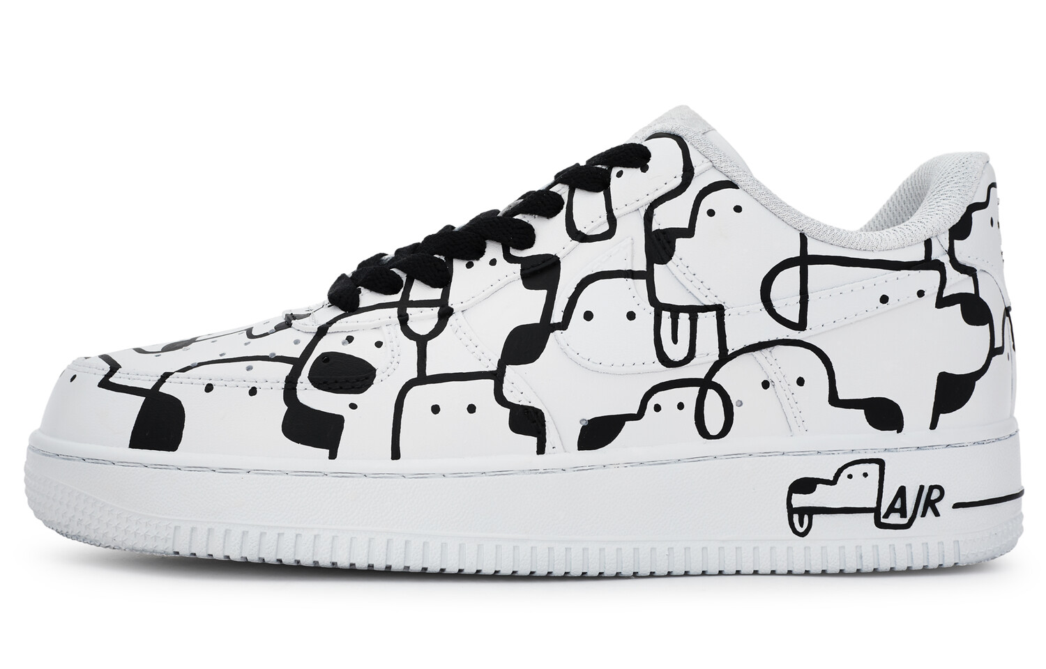 

Мужские кроссовки для скейтбординга Nike Air Force 1, Black/White