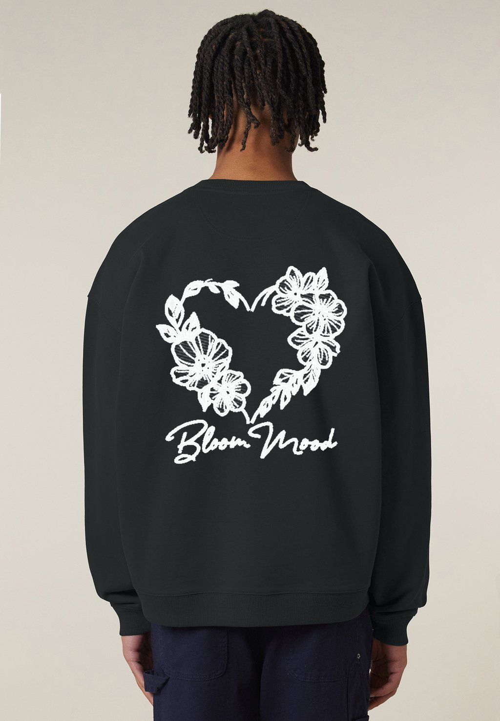 

Толстовка BLOOM MOOD BACK EMBROIDERY UNISEX Mira Paris, черный