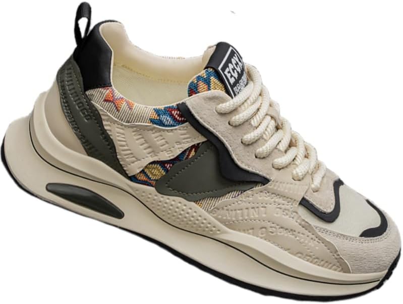 

Мужские повседневные спортивные кроссовки, противоскользящие, износостойкие, с толстой подошвой и стильные для скейтбординга Clolinde, зеленый