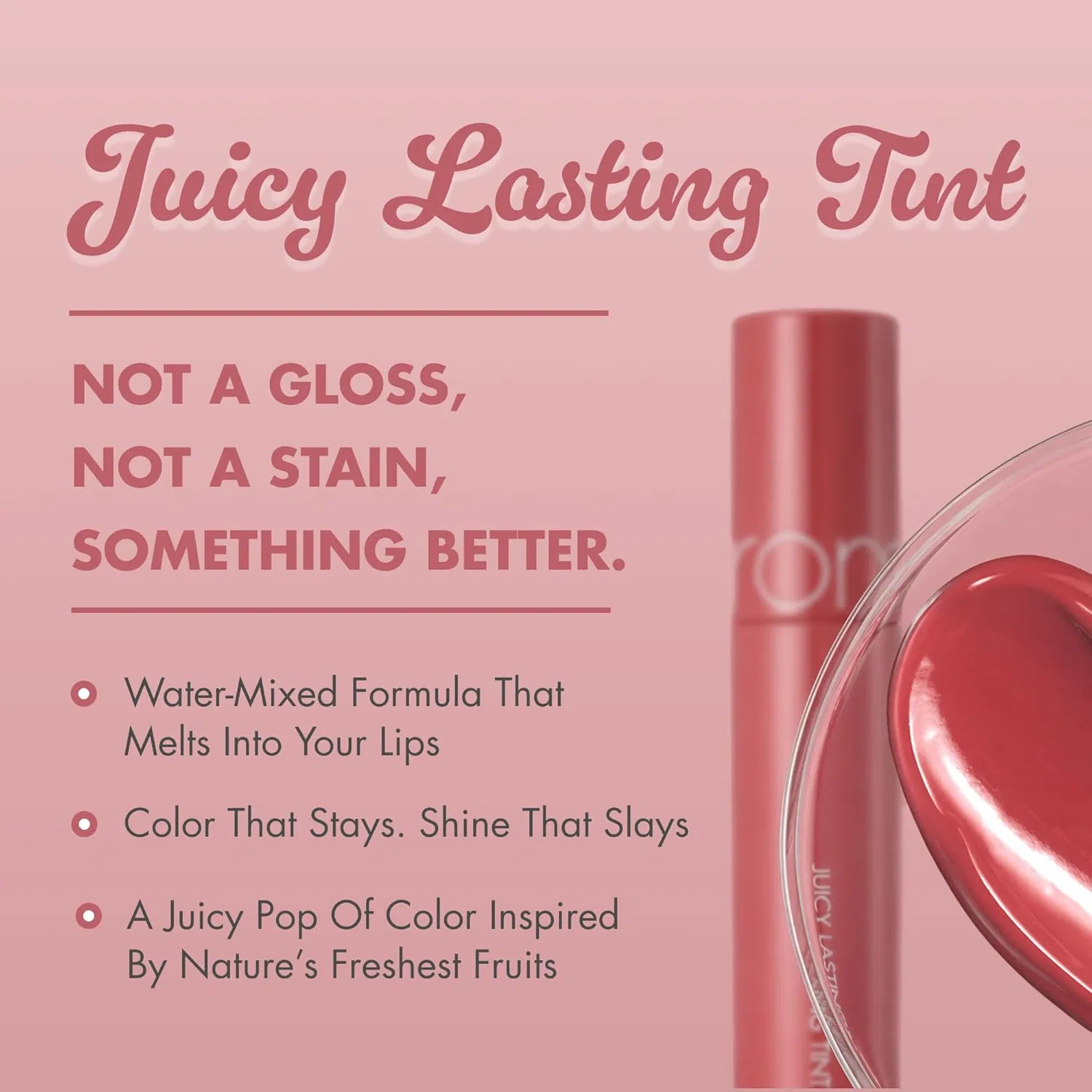 Тинт для губ Romand Juicy Lasting Tint F/W Colours Rom&Nd, Pink, 11 Pink Pumkin — фото 2