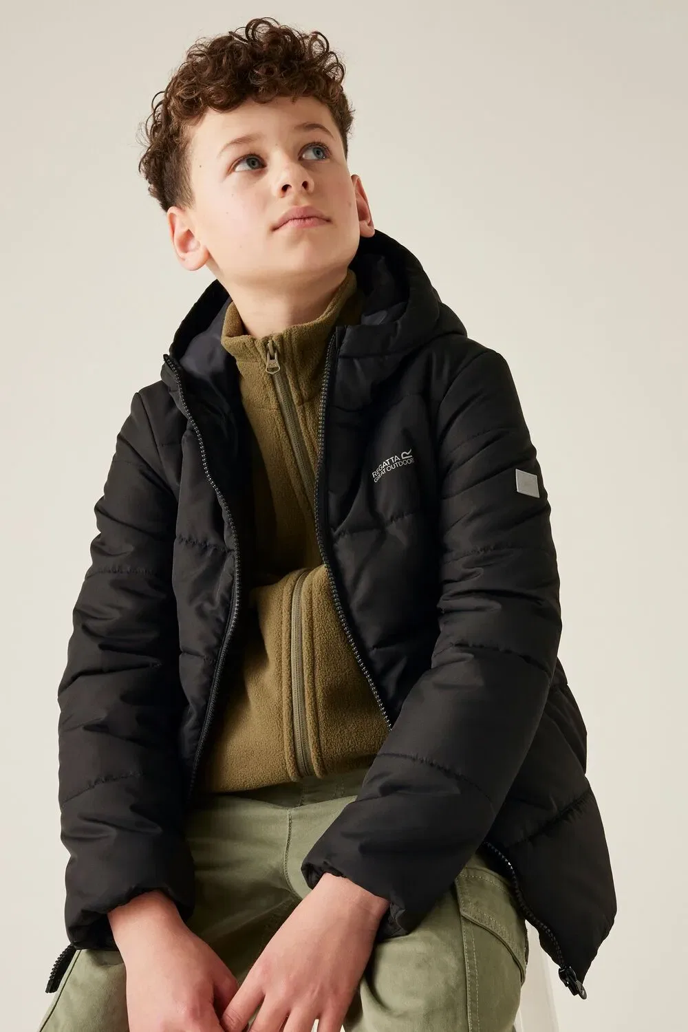 Детская куртка Thermoguard Insulated Padded Jacket Regatta, черный — фото 4