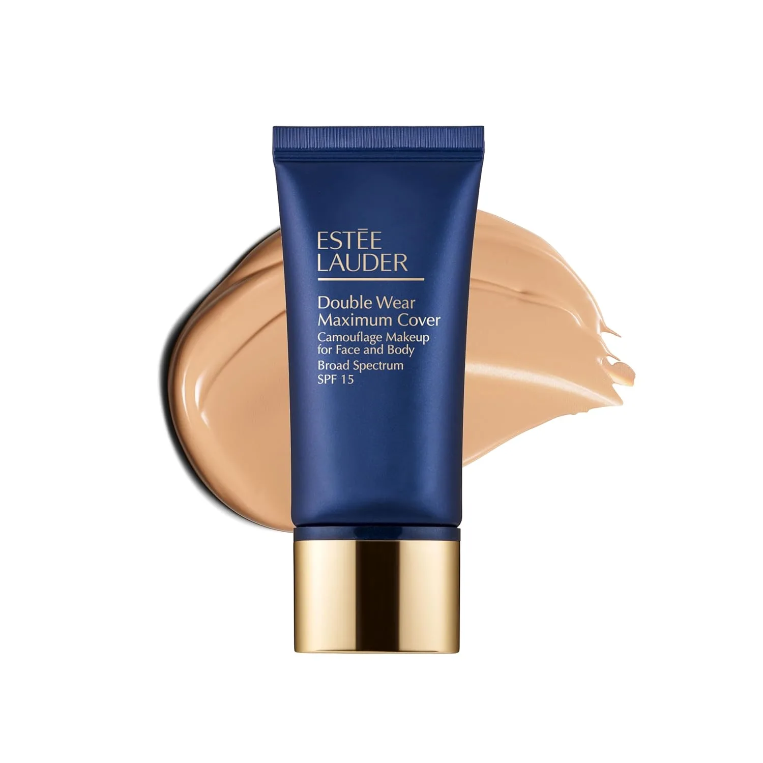 Тональный крем Estée Lauder Double Wear 24-Hour Maximum Cover Camouflage Foundation для лица и тела, SPF 15 | Полное покрытие | Водостойкий макияж для маскировки татуировок, 1,0 жидких унции, 2W1 Dawn - Light-medium with warm peach undertones