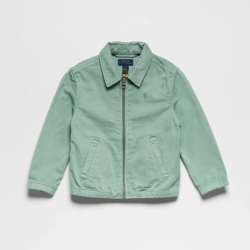 Детская хлопковая куртка-чино Bayport бирюзовая от Polo Ralph Lauren Children