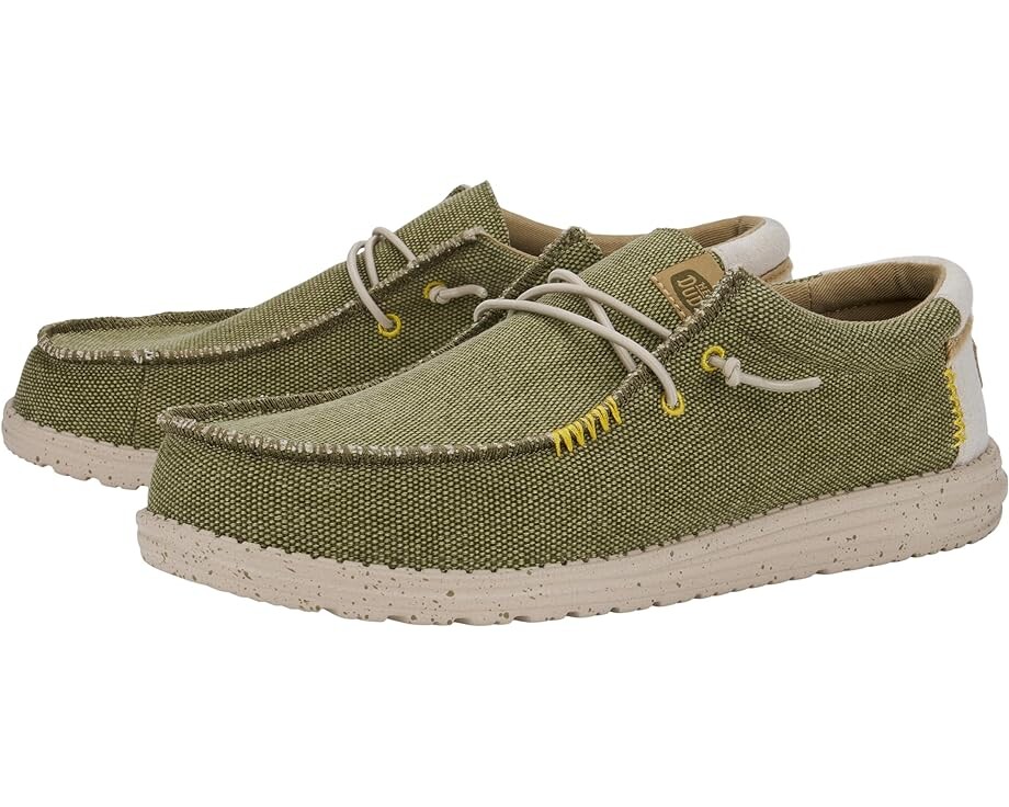 

Лоферы Hey Dude Wally Coastline Jute, оливковый