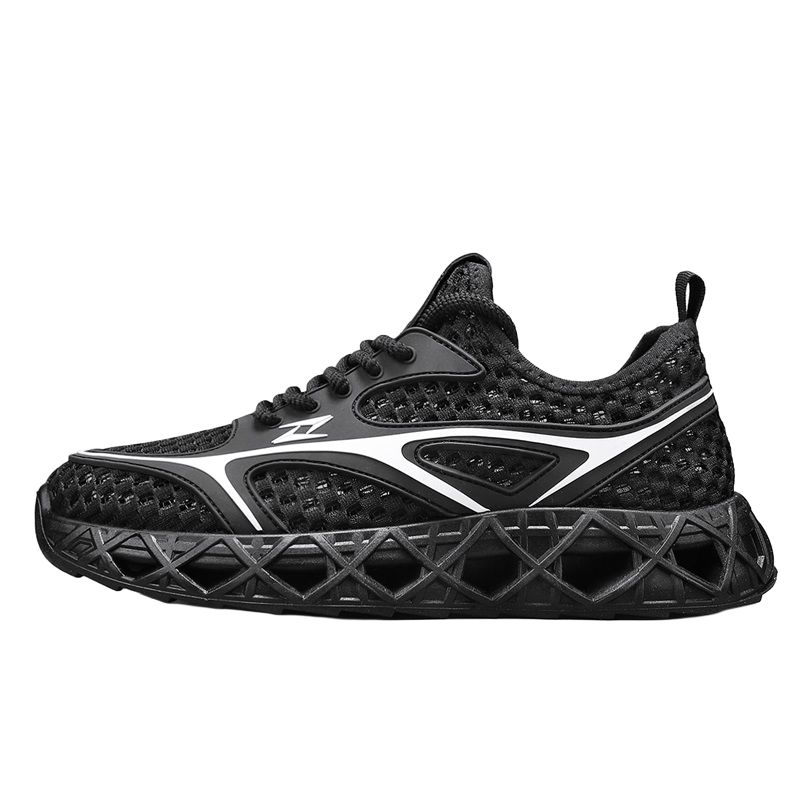 

EGCHI Мужские повседневные кроссовки Low Top черные, цвет Black