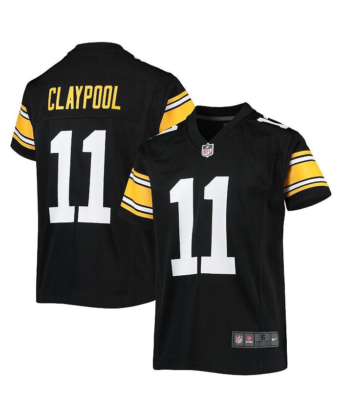 

Джерси Big Boys Chase Claypool Black Pittsburgh Steelers Альтернативная игра Nike, черный