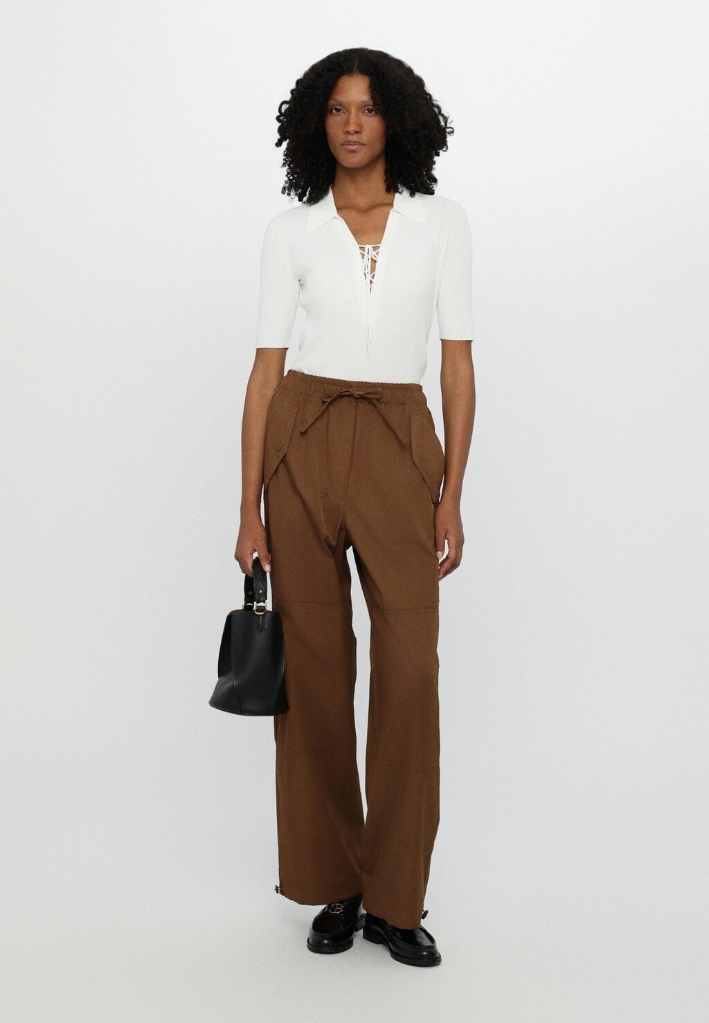 

Брюки ROSATEA WEEKEND MaxMara, коричневый