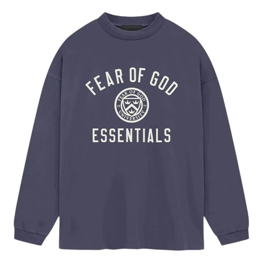 

Футболка Fear of God Essentials FW24 Jersey Long Sleeve T-shirt 'Marine', синий