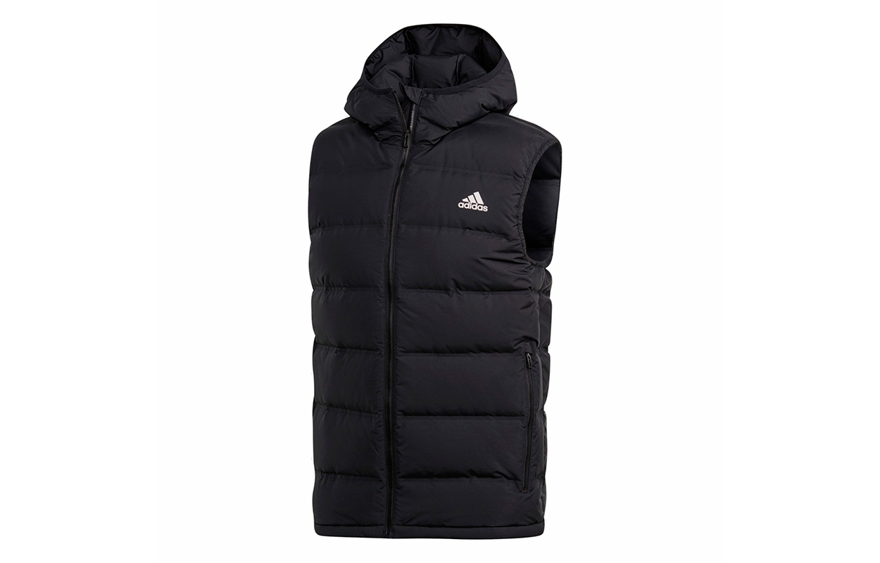 

Adidas Мужская пуховая жилетка Helionic черная, Black