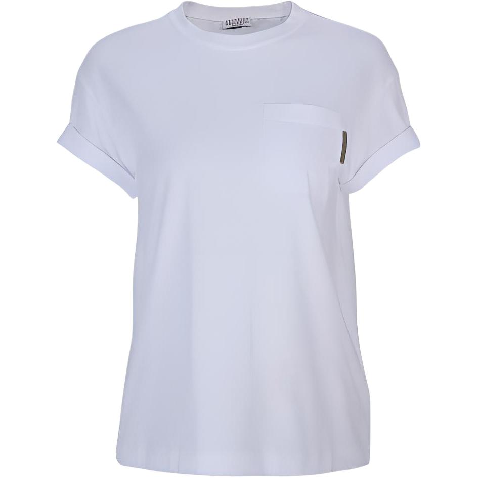 

Футболка с коротким рукавом Brunello Cucinelli, белая