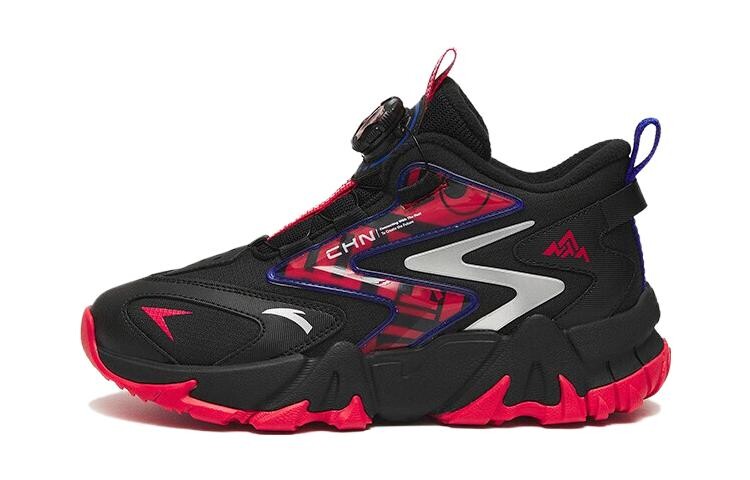 

Кроссовки Anta kids Peak Climbing 2.0 Kids Outdoor Shoes GS Low-top Black/hot Red, черный/красный
