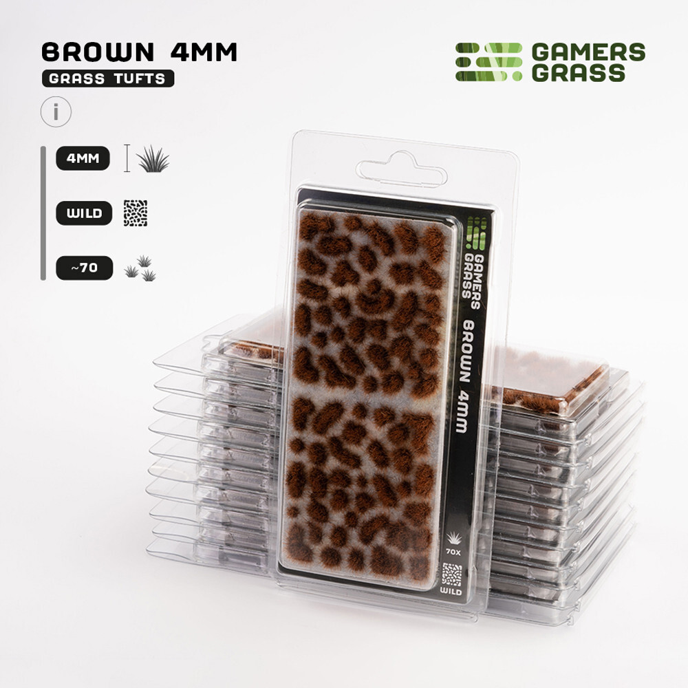

Аксессуары Gamers Grass Gamers Grass Tufts: Brown - Wild 4mm