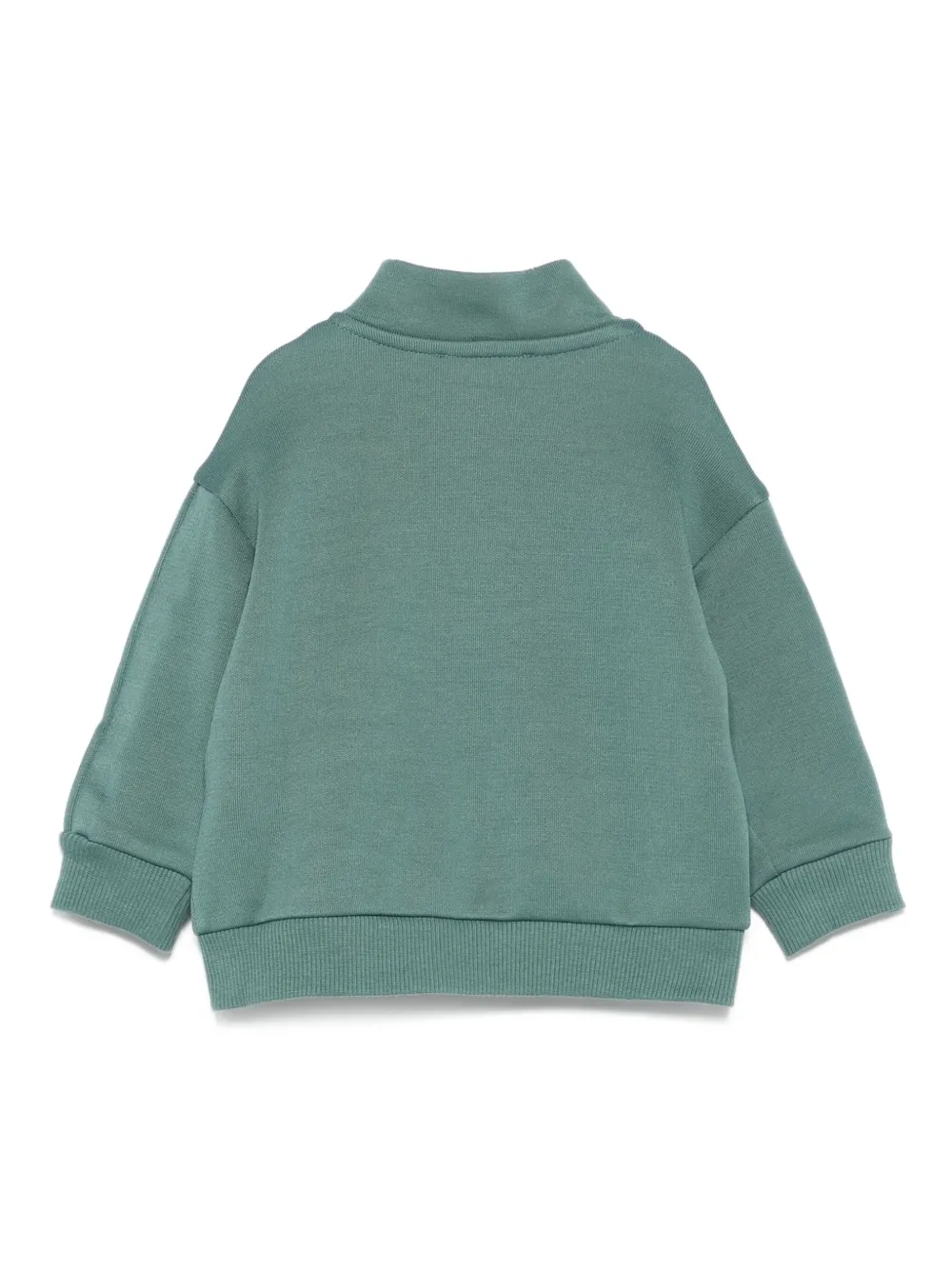 Толстовка на молнии с тисненым логотипом Emporio Armani Kids, зеленый — фото 2