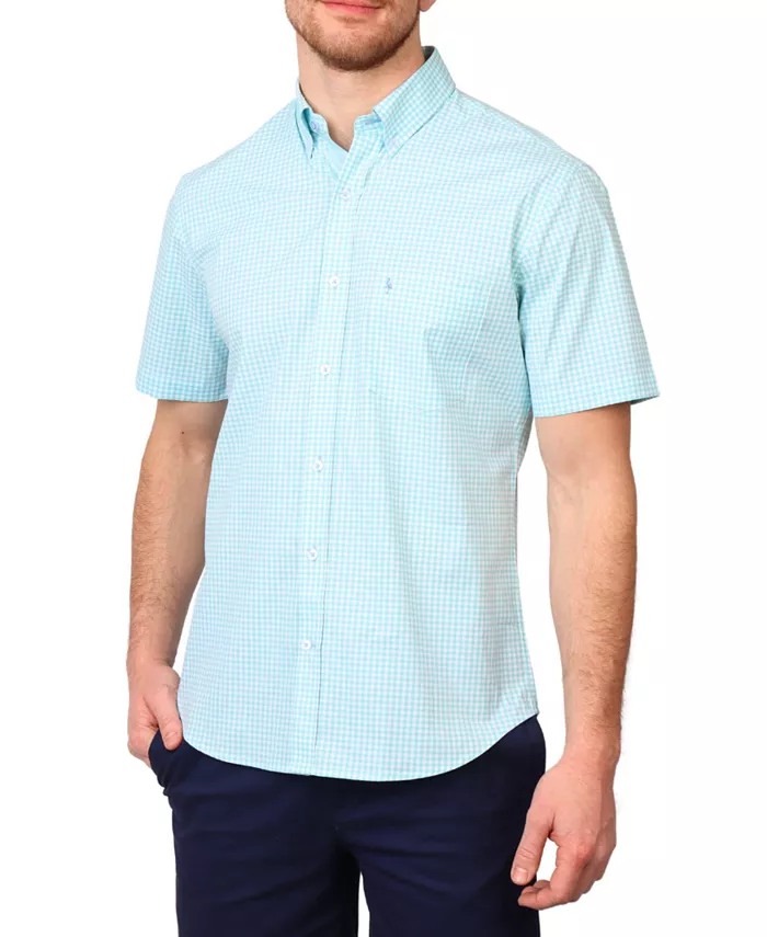 

Мужская рубашка с коротким рукавом Signature Gingham Tailorbyrd, зеленый