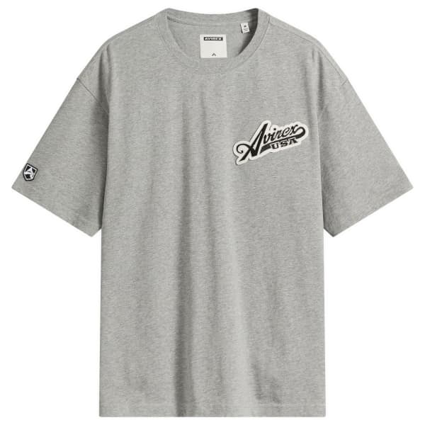 

Футболка с логотипом Script Avirex, heather серый