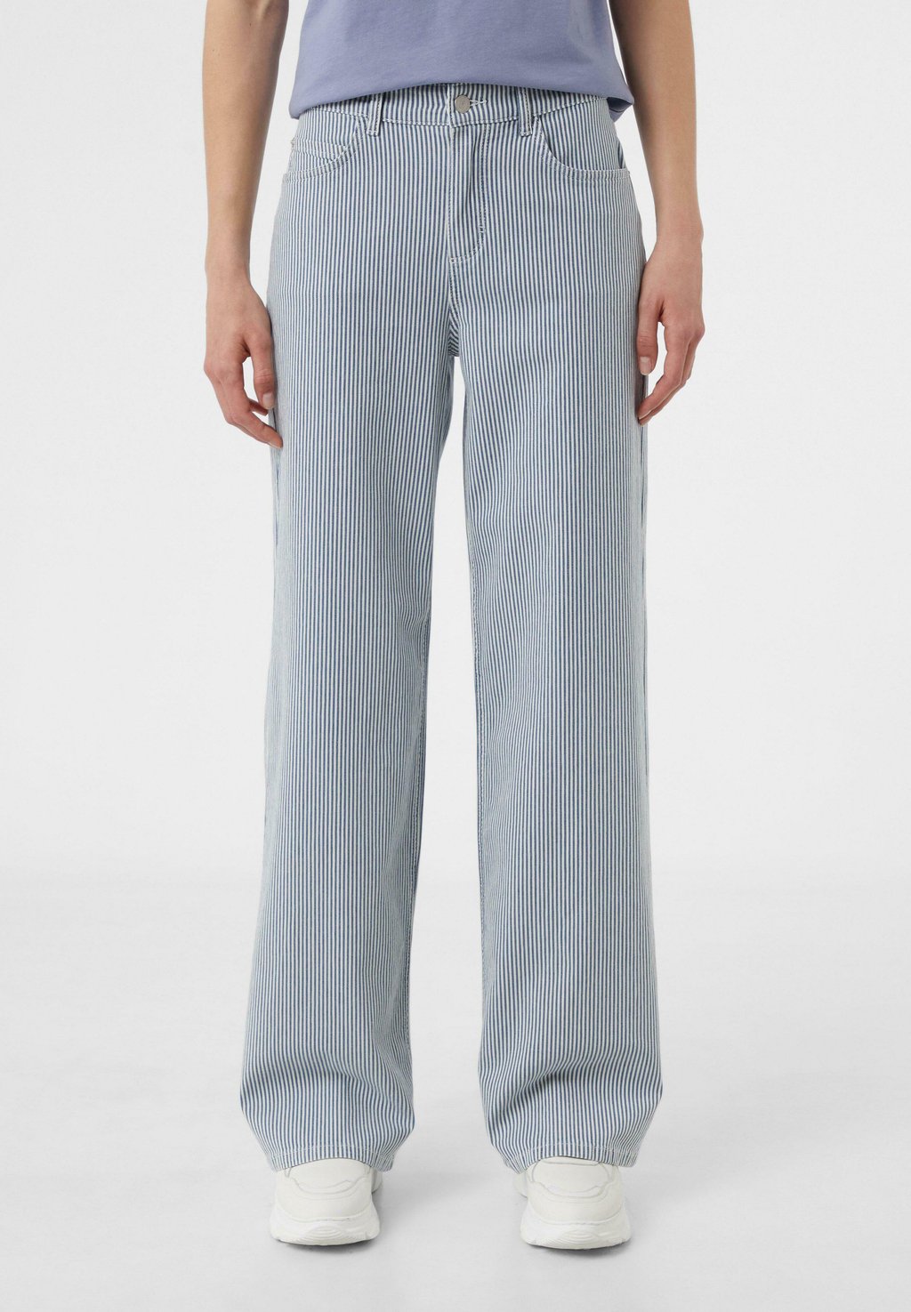 

Джинсы свободного кроя GESTREIFTE IM MIT WIDE LEG comma casual identity, синий
