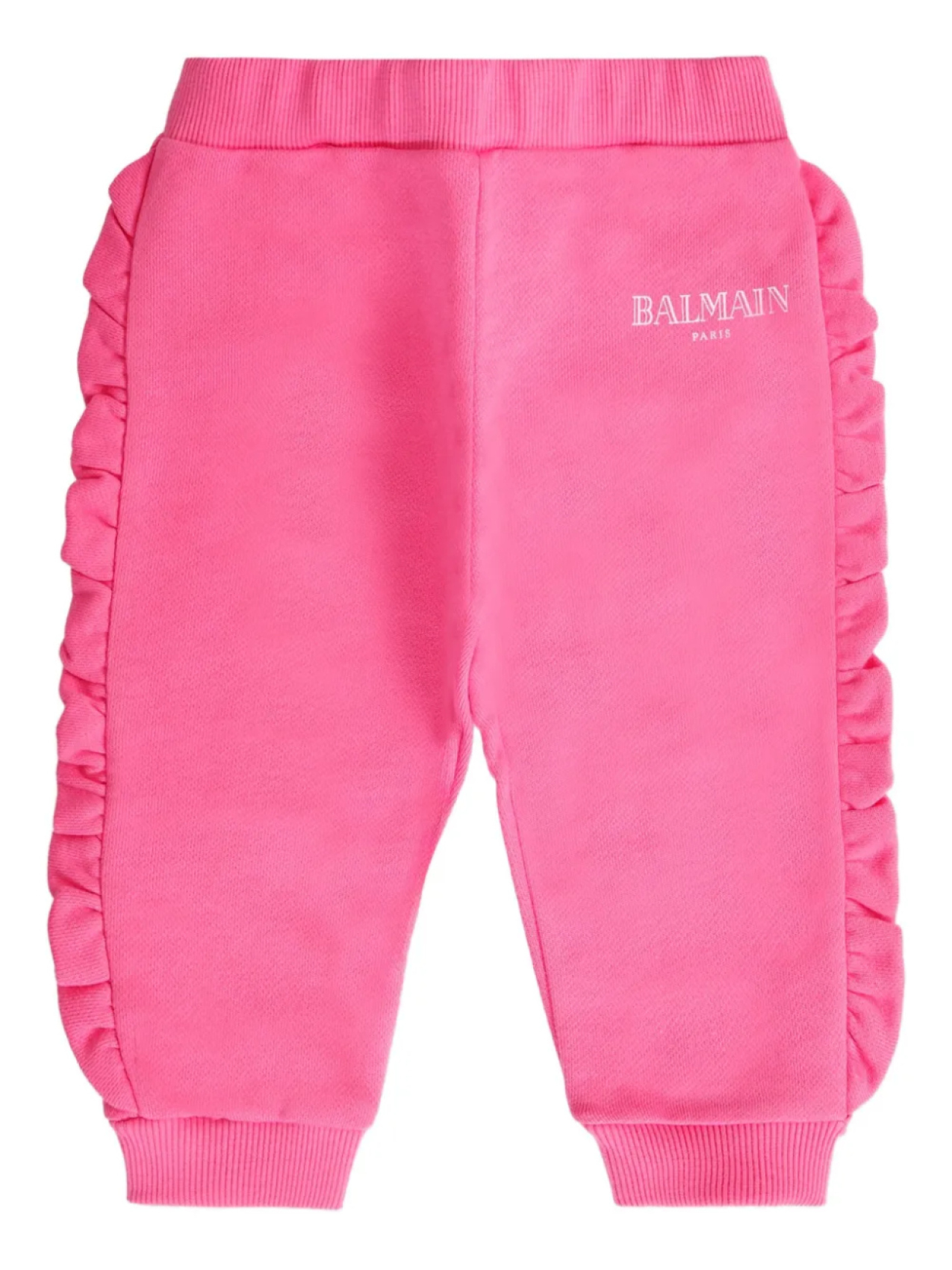 

Спортивные брюки с оборками Balmain Kids, розовый